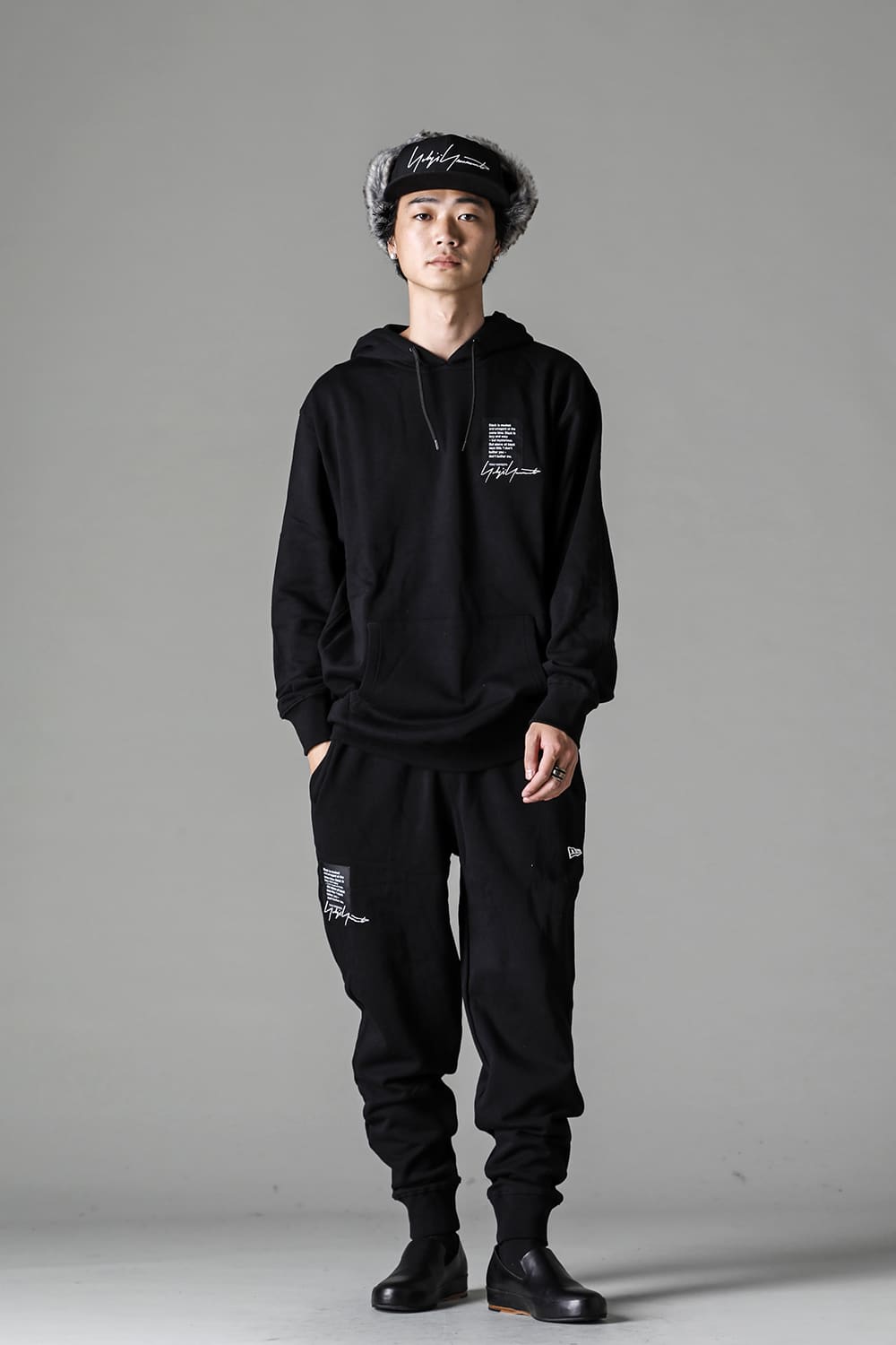 New Era × Yohji Yamamoto Signature Logo Sweat Pants