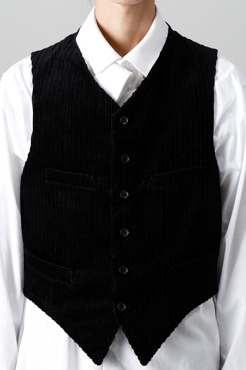 Patterned Hem Single Vest