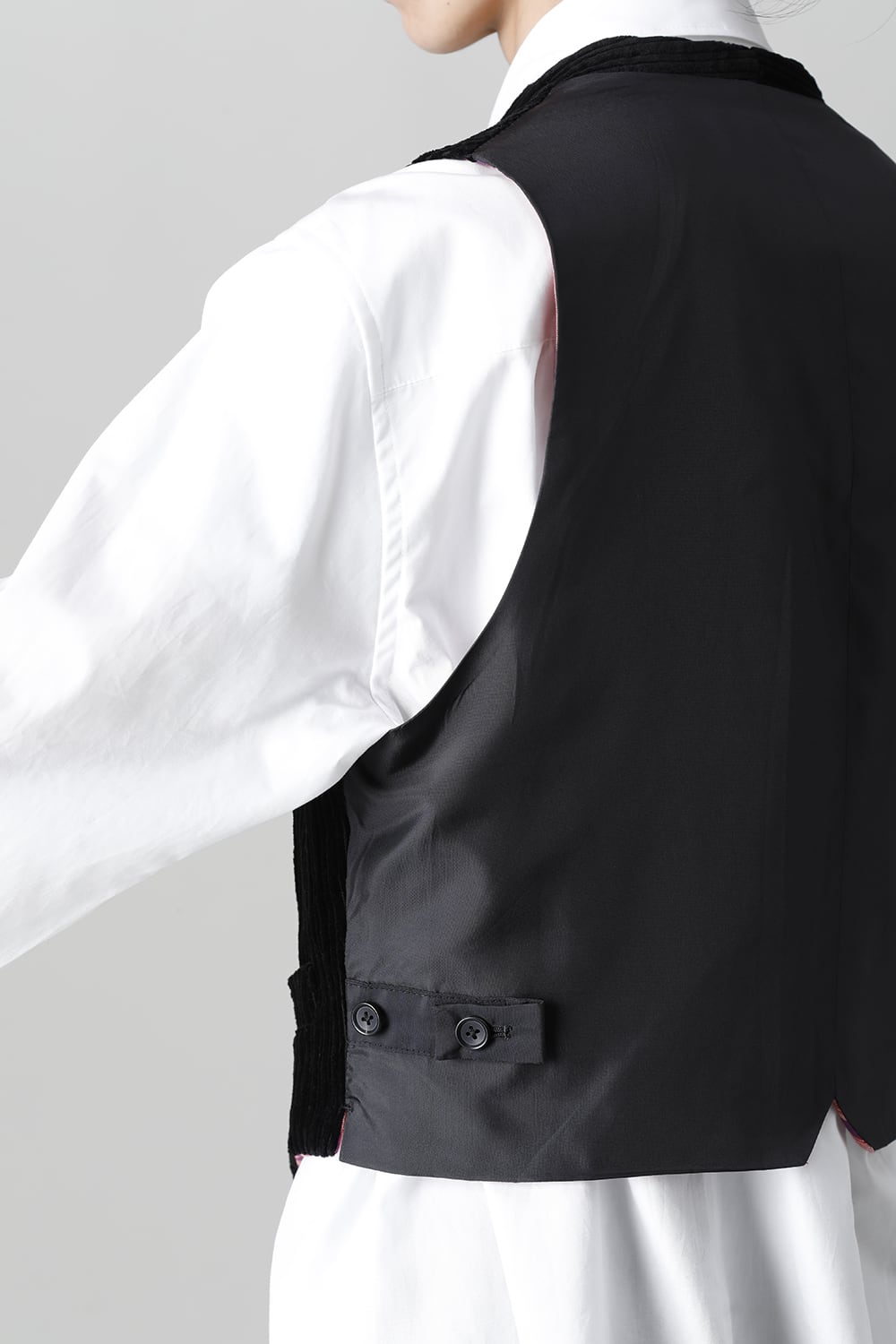 Patterned Hem Single Vest