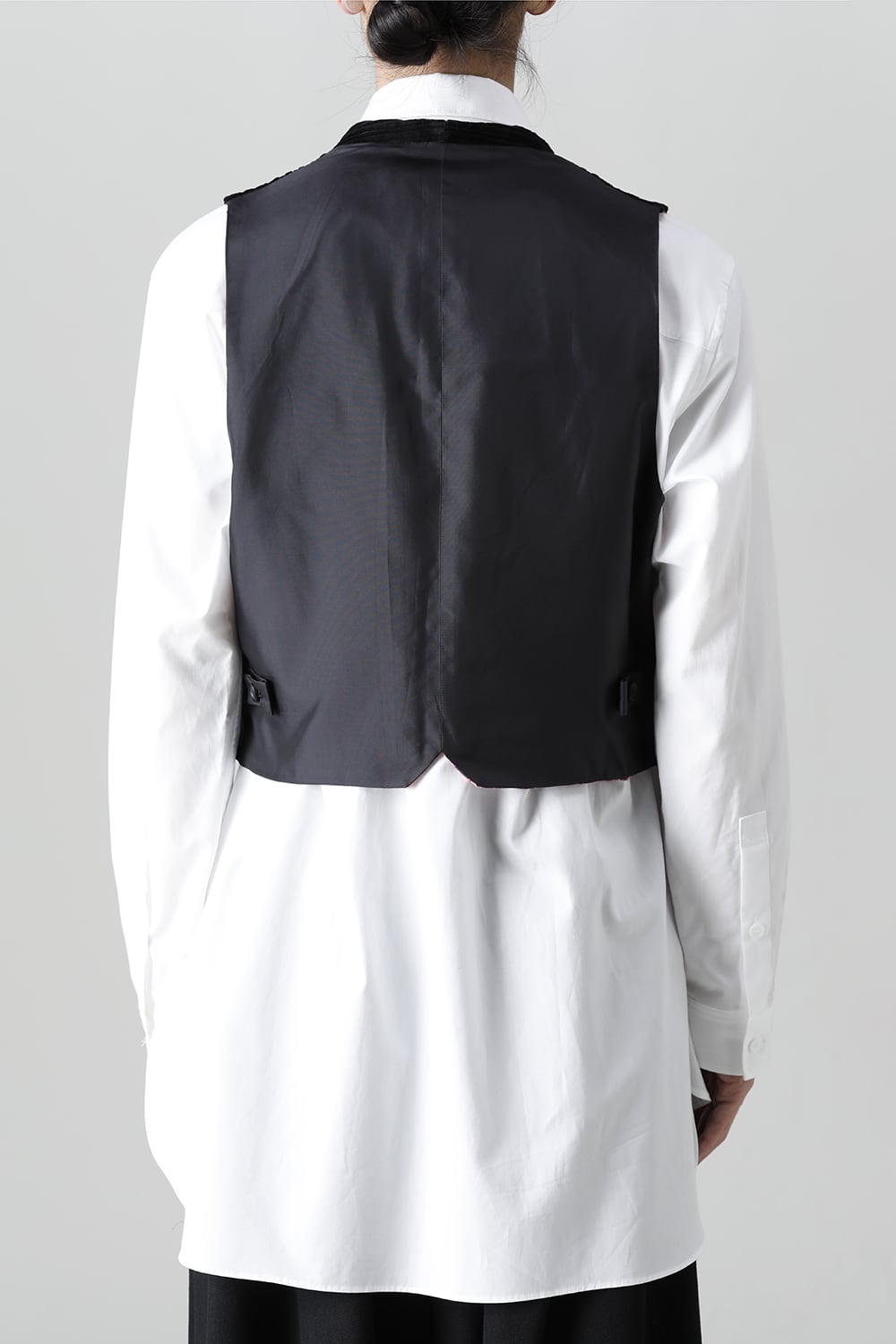 Patterned Hem Single Vest