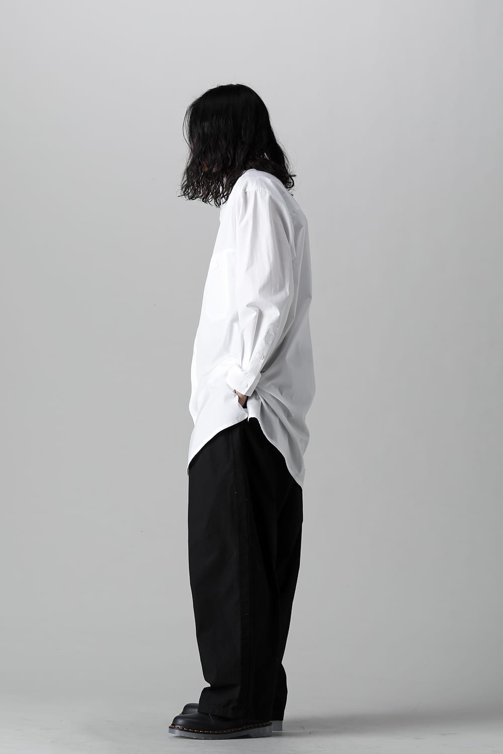 前切り替えポケットブラウス