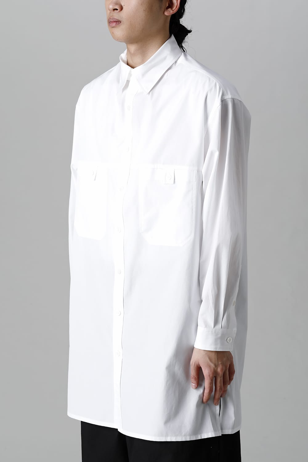 前切り替えポケットブラウス