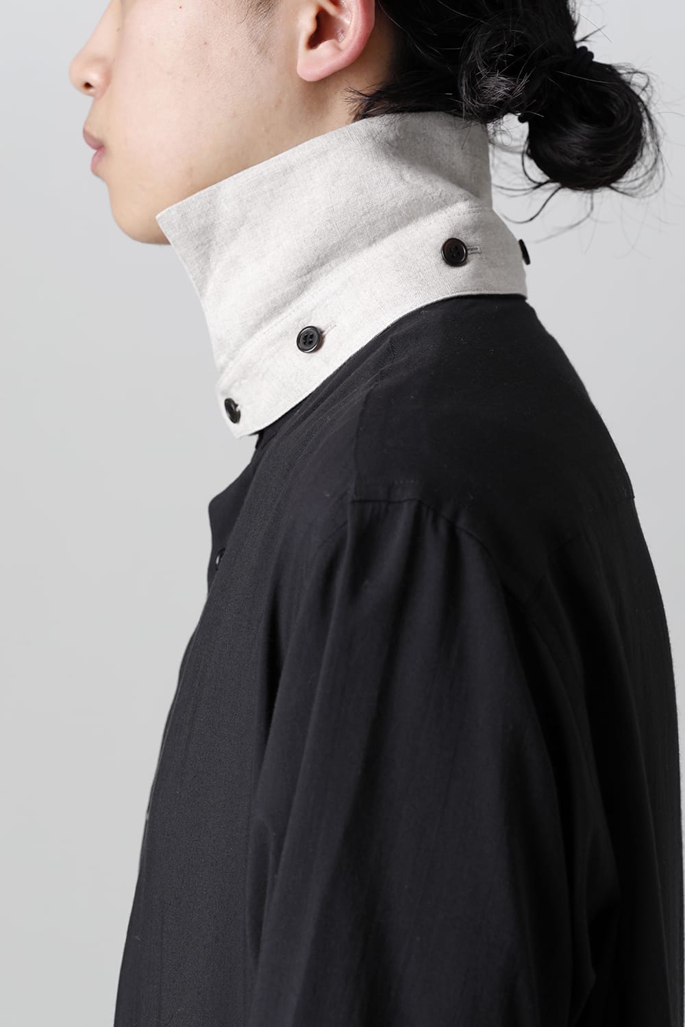 スペアカラー付きシャツブラウス