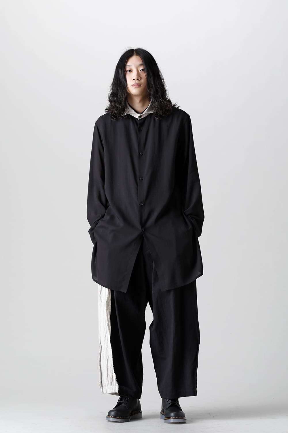 スペアカラー付きシャツブラウス