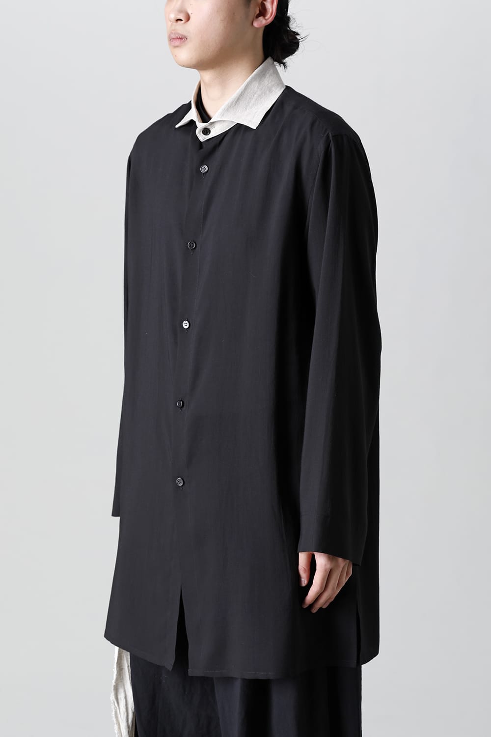 スペアカラー付きシャツブラウス