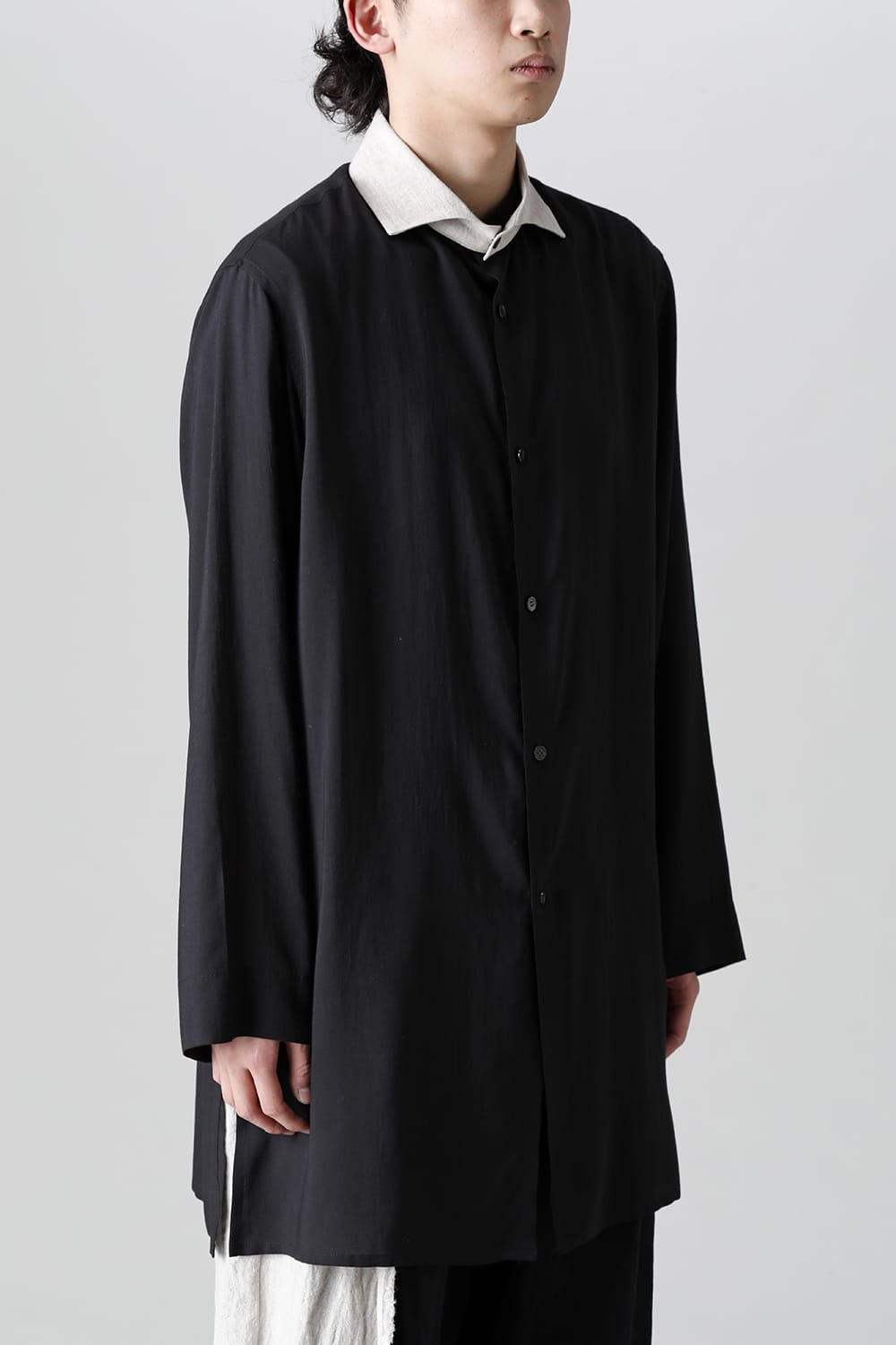 スペアカラー付きシャツブラウス