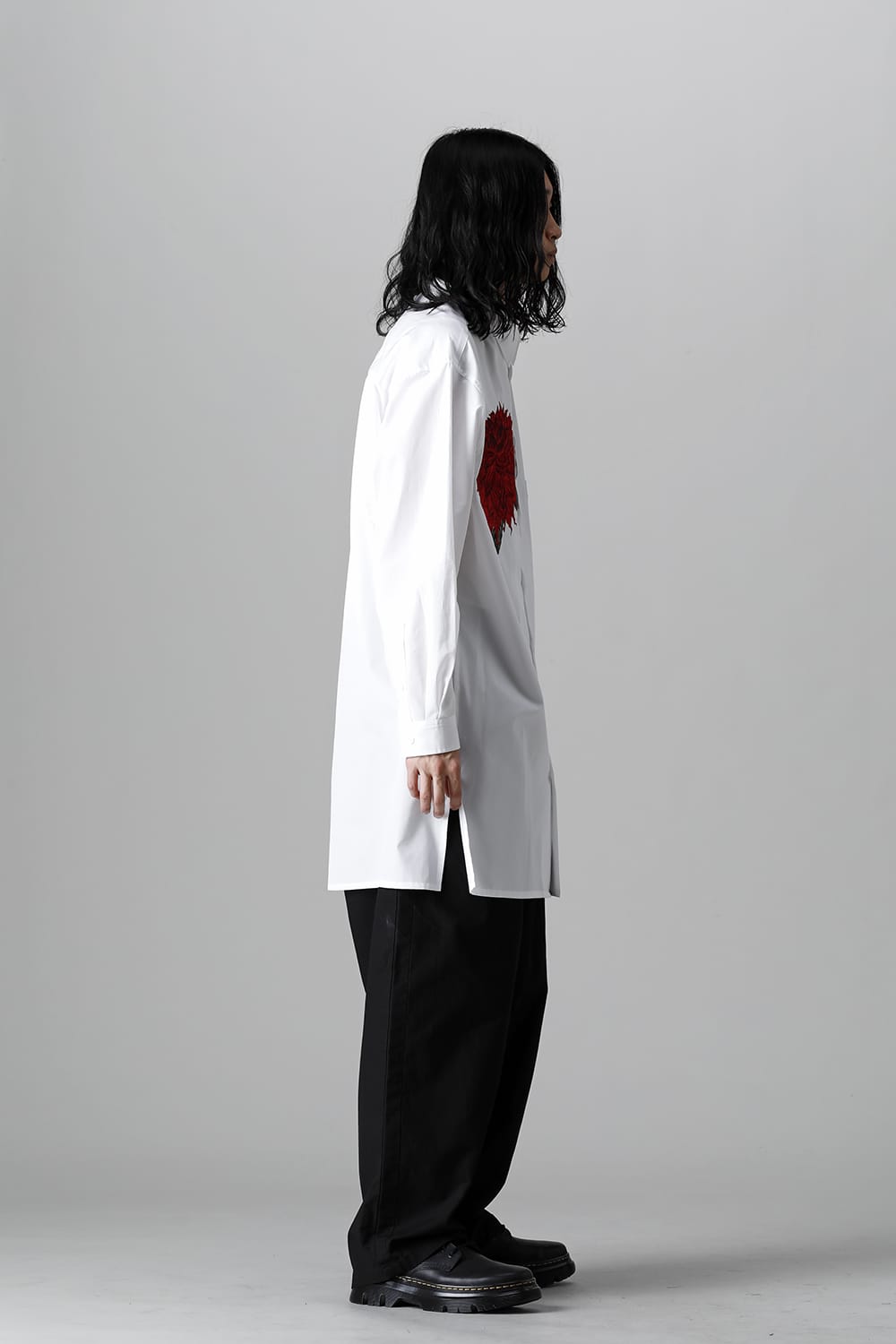 Dahlia Embroidery-Red Blouse