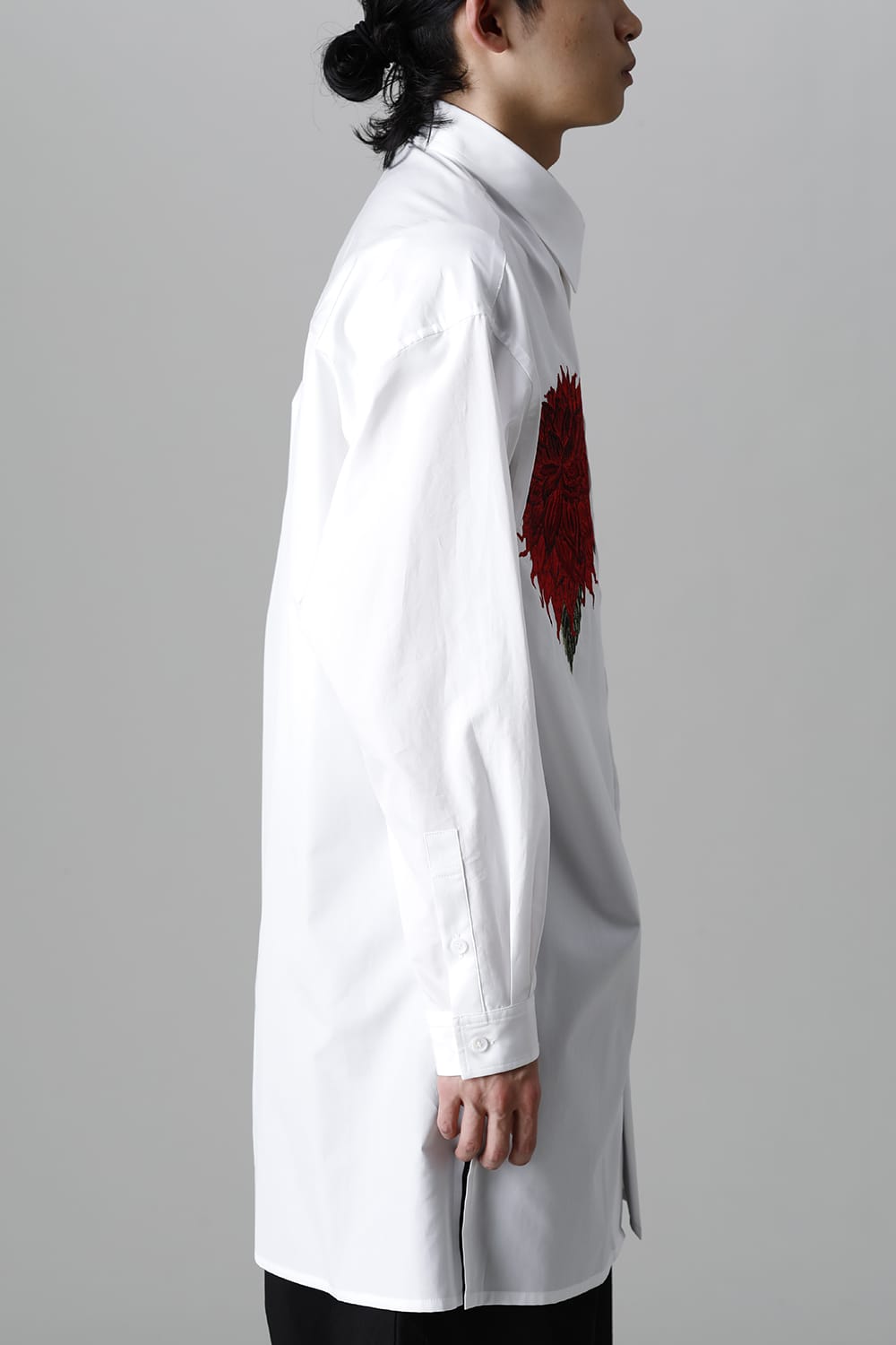 Dahlia Embroidery-Red Blouse