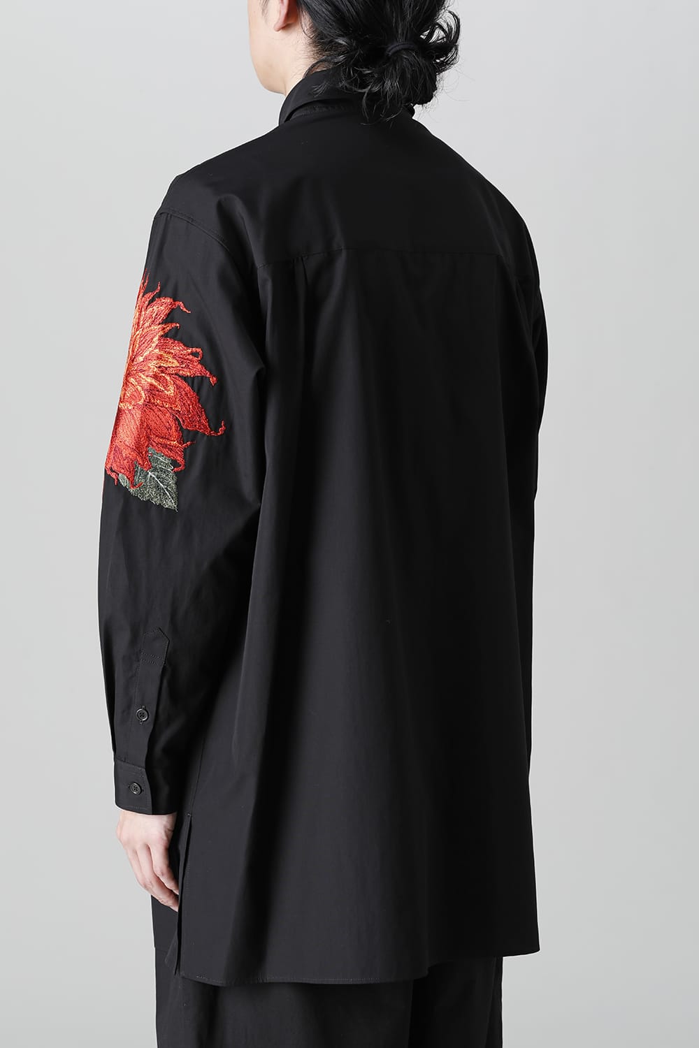 Dahlia Embroidery-Orange Blouse