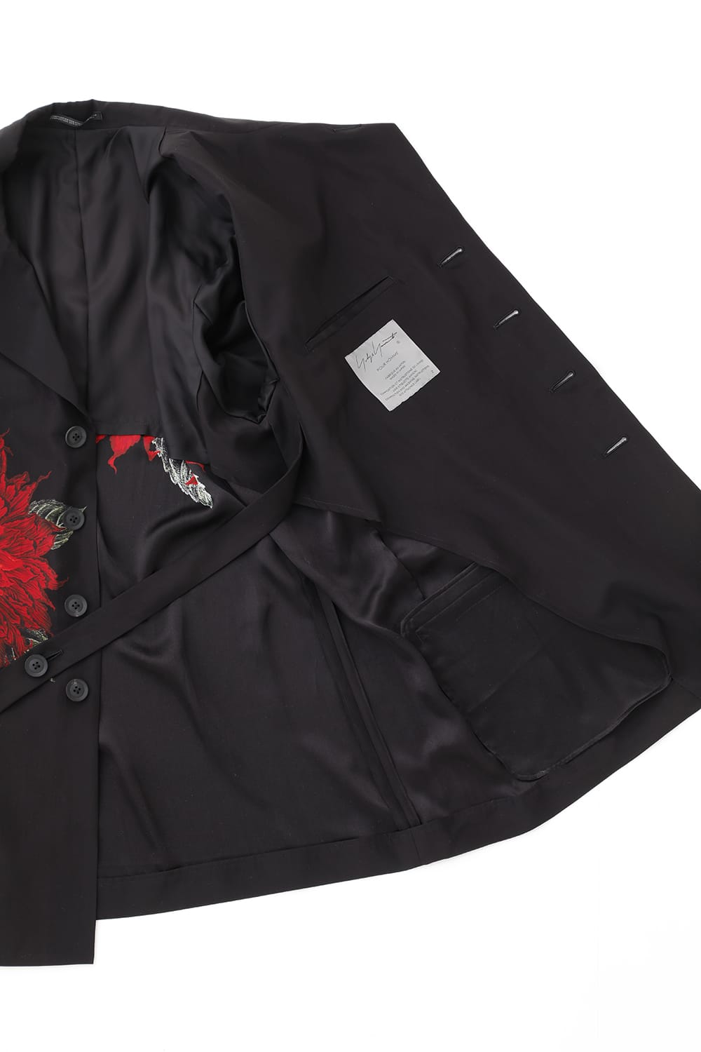 Dahlia Pattern Jacket with Belt