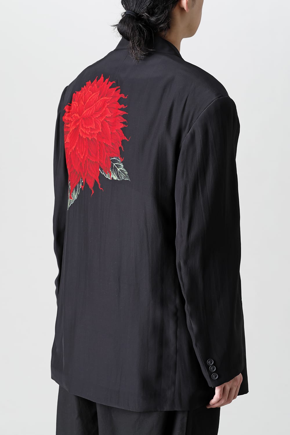 Dahlia Pattern Jacket with Belt