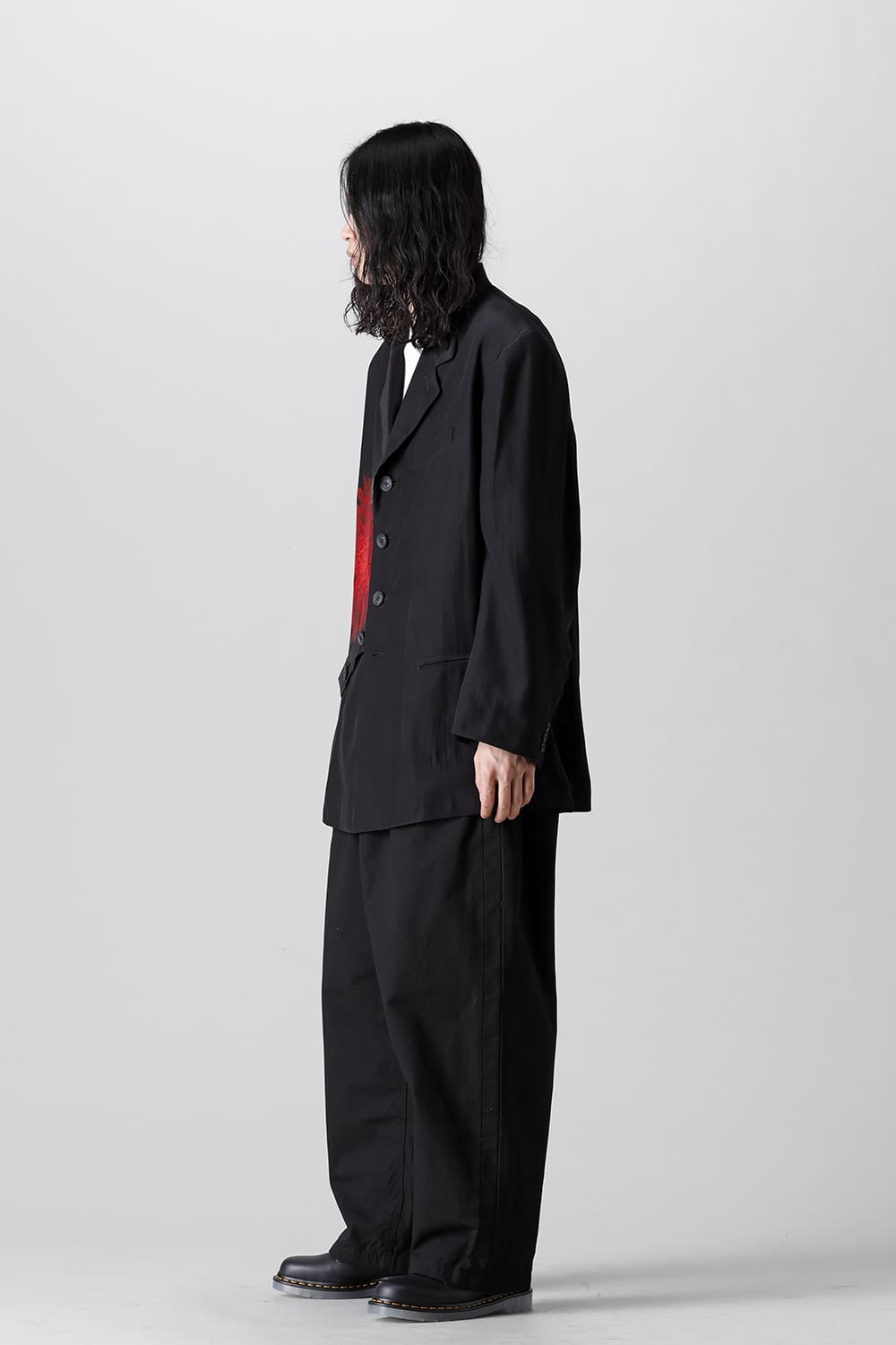 Dahlia Pattern Jacket with Belt