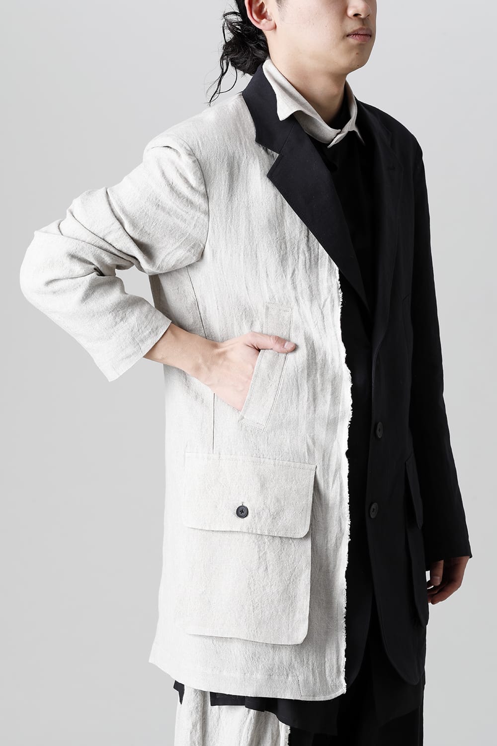 Right Front Cloth Box Pocket Jacket