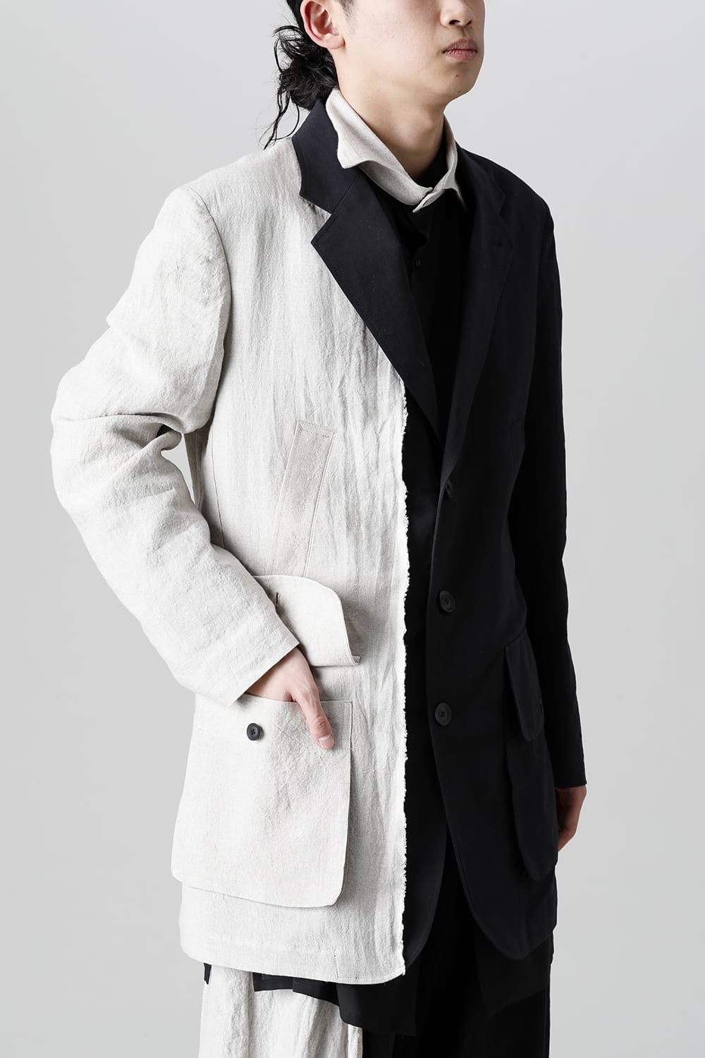 Right Front Cloth Box Pocket Jacket