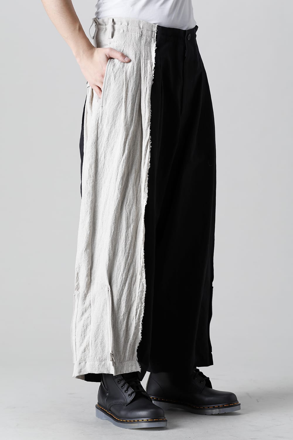 生成切脇ファスナーパンツ