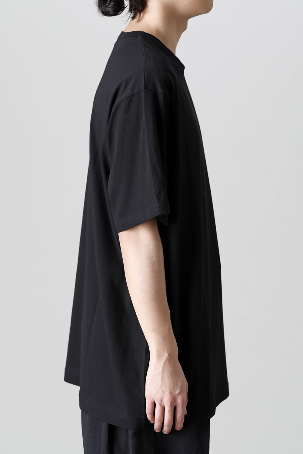 Round-Neck Half Sleeve T-Shirt  Black