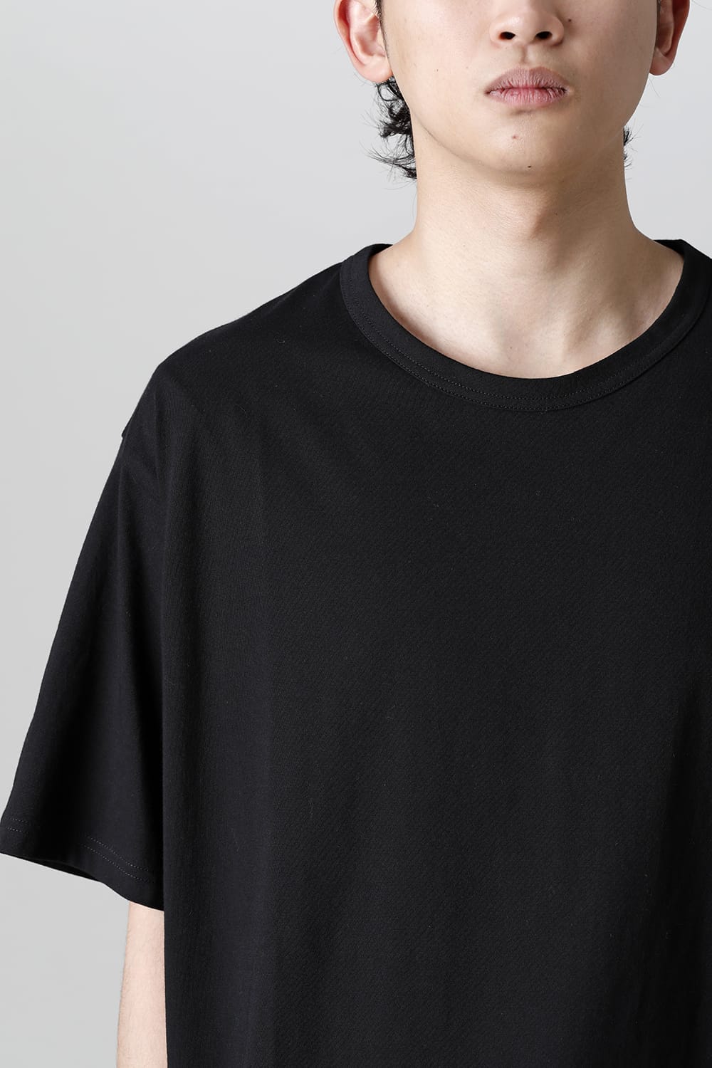 Round-Neck Half Sleeve T-Shirt  Black