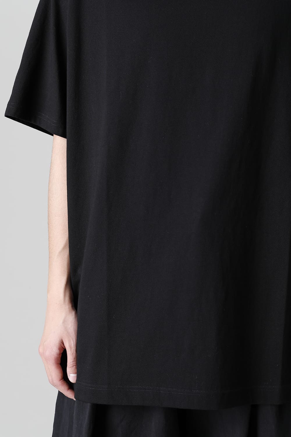 Round-Neck Half Sleeve T-Shirt  Black
