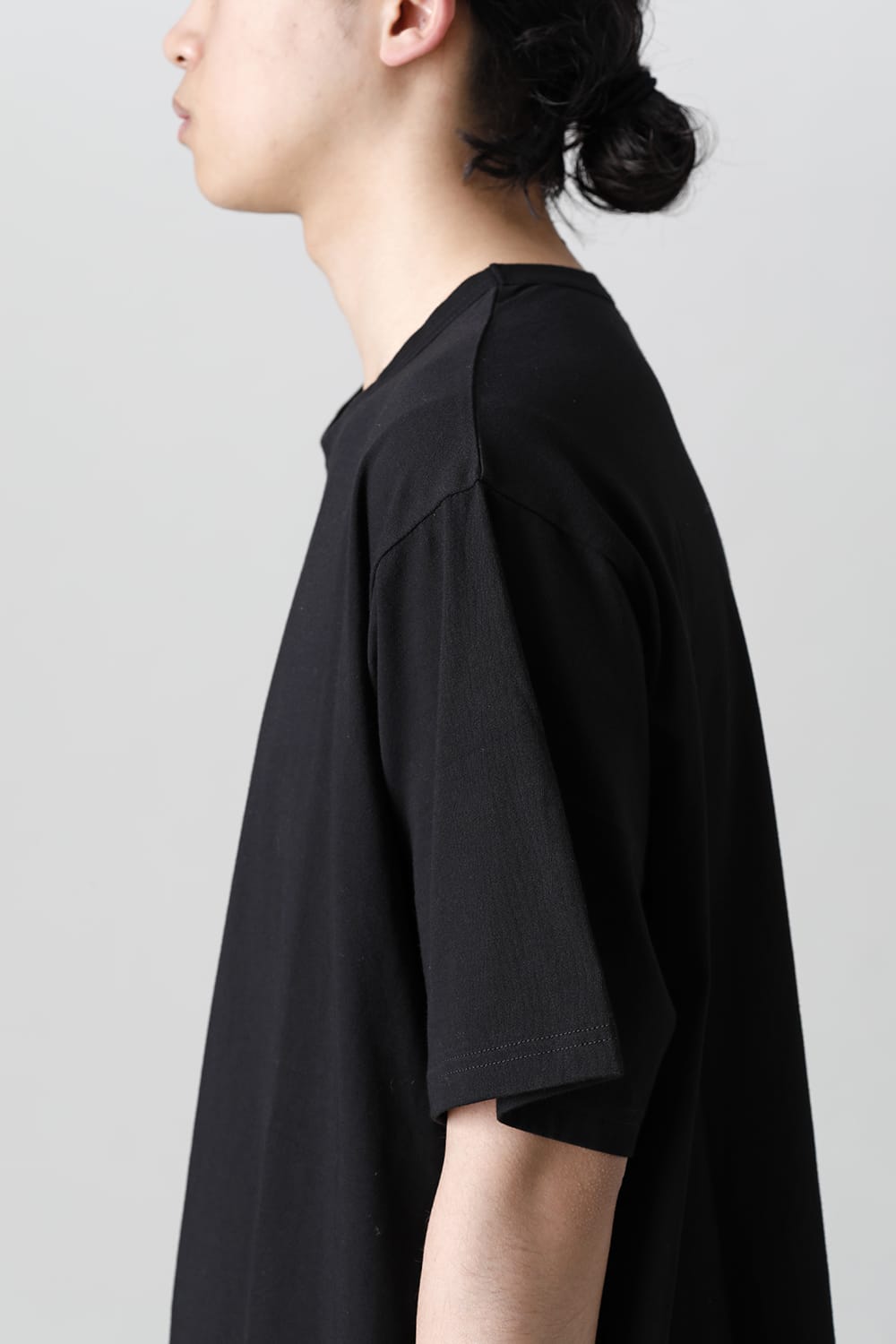 Round-Neck Half Sleeve T-Shirt  Black