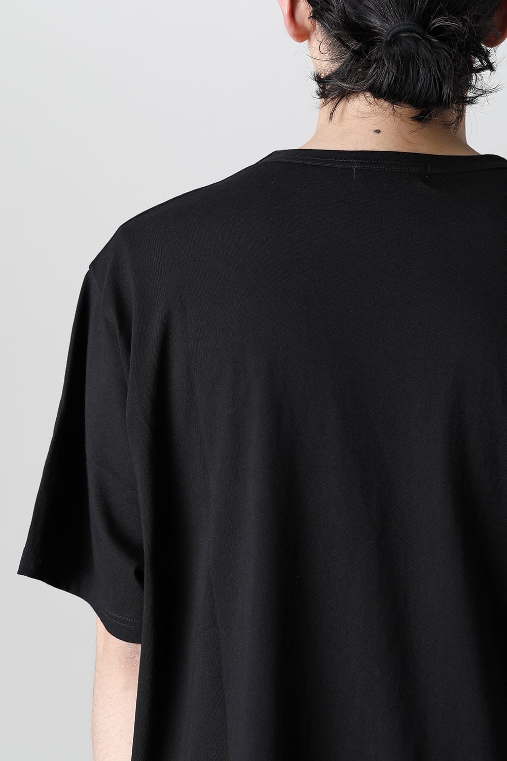 Round-Neck Half Sleeve T-Shirt  Black