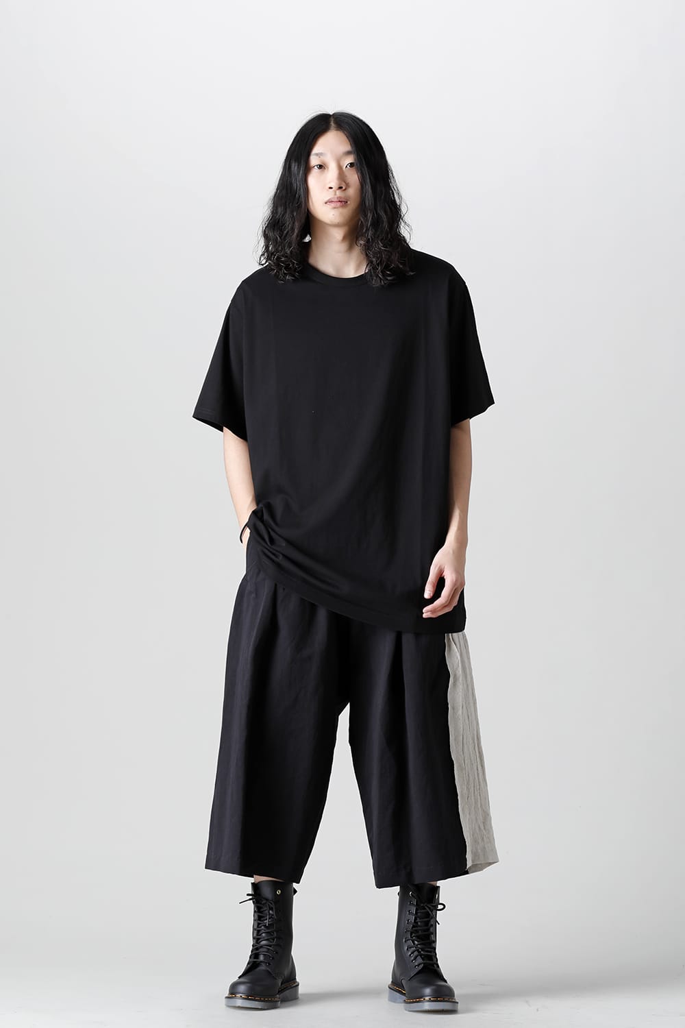 Round-Neck Half Sleeve T-Shirt  Black