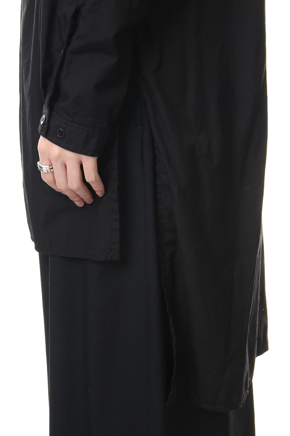 Ring sewing Washed Long Back Body Blouse