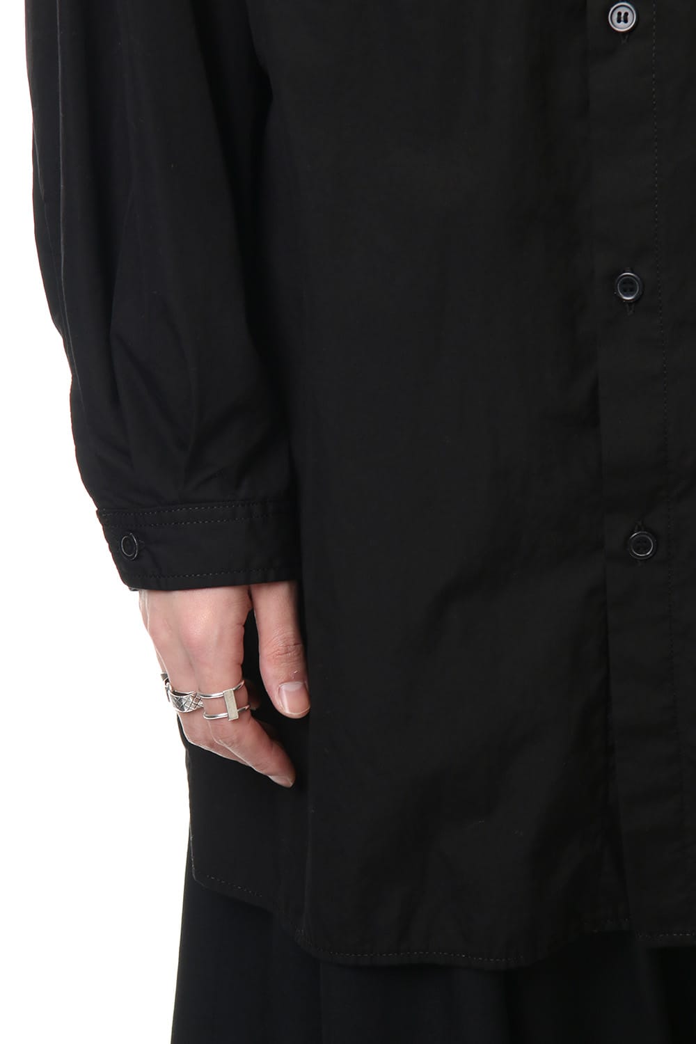 Ring sewing Washed Long Back Body Blouse