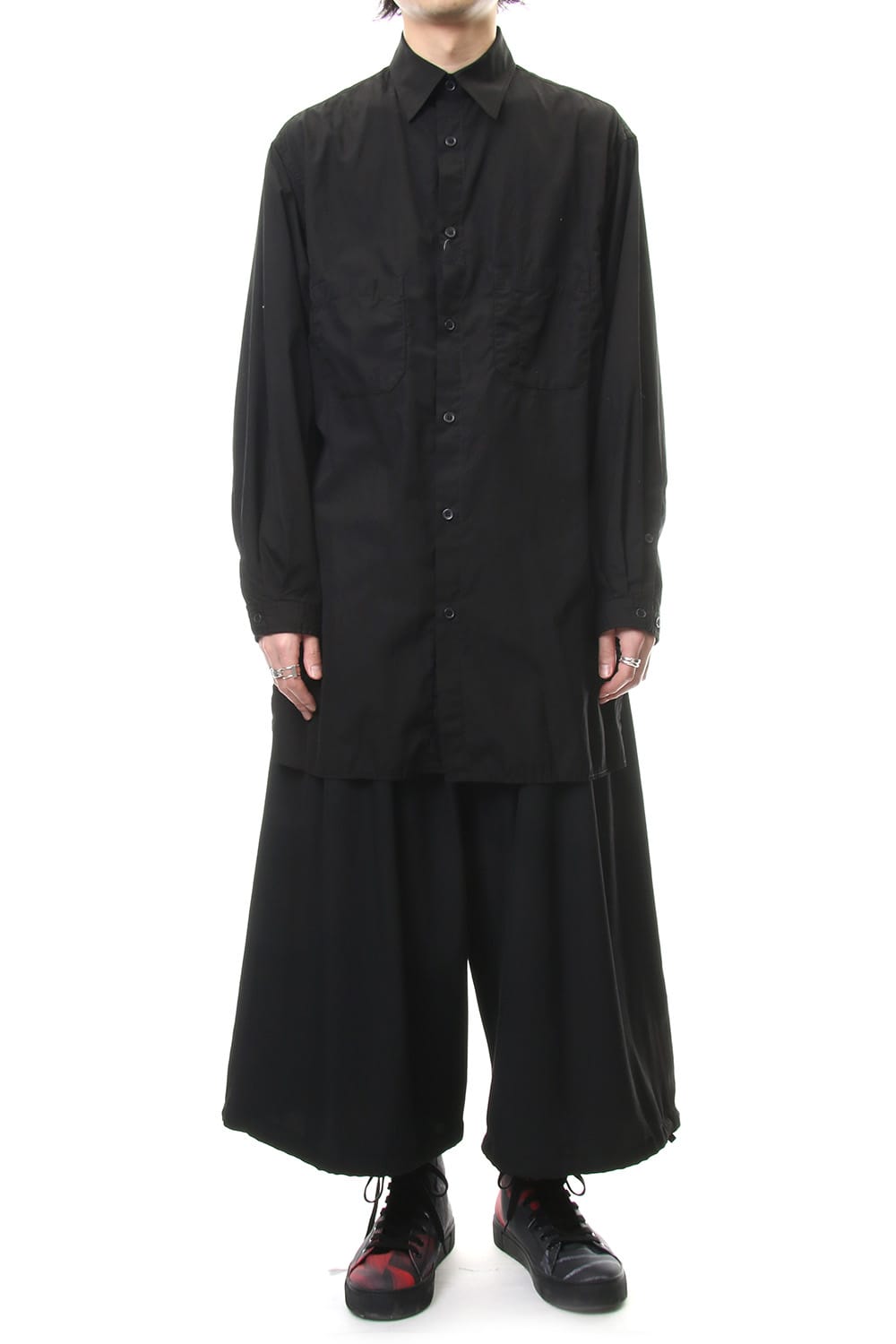 Ring sewing Washed Long Back Body Blouse