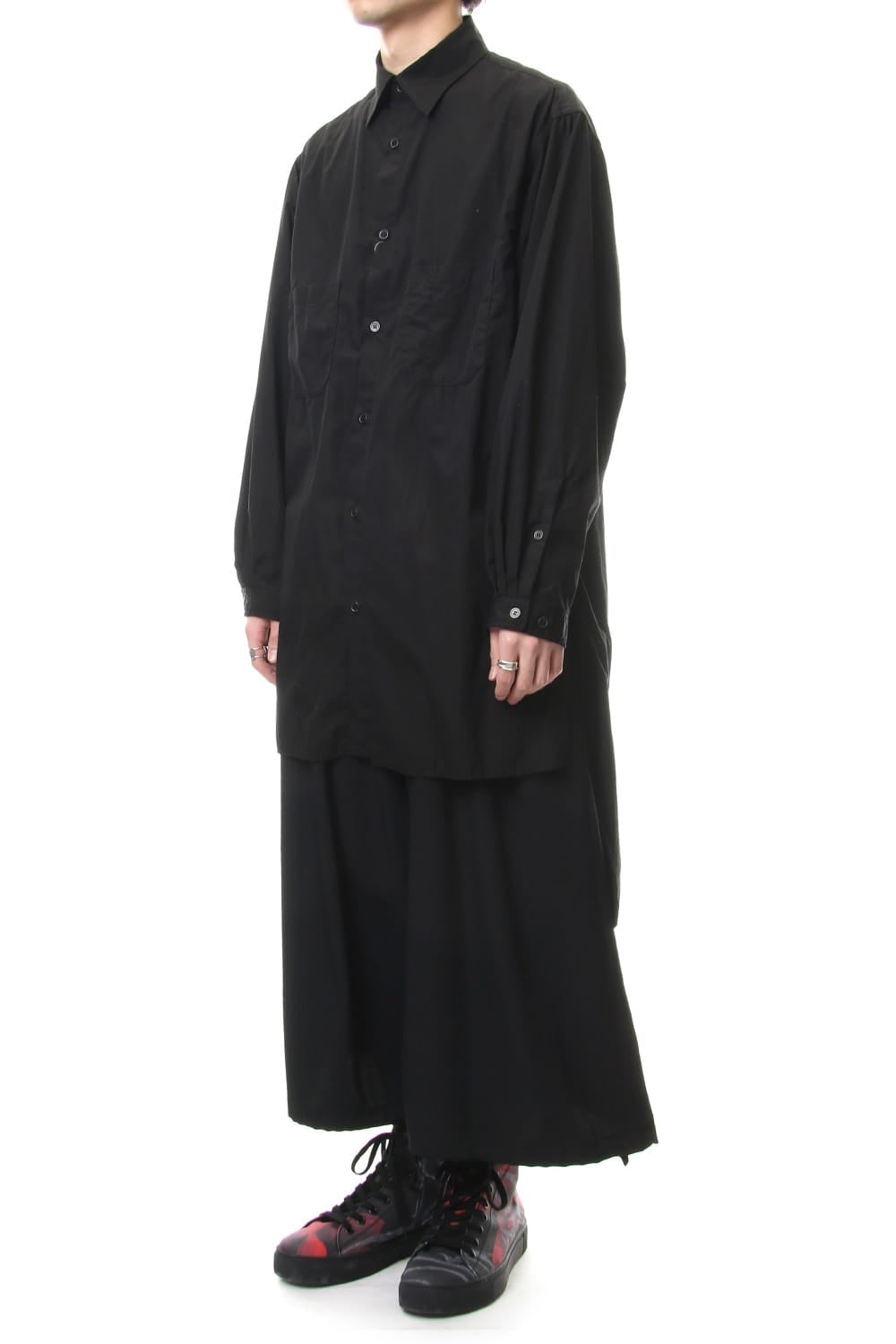 Ring sewing Washed Long Back Body Blouse