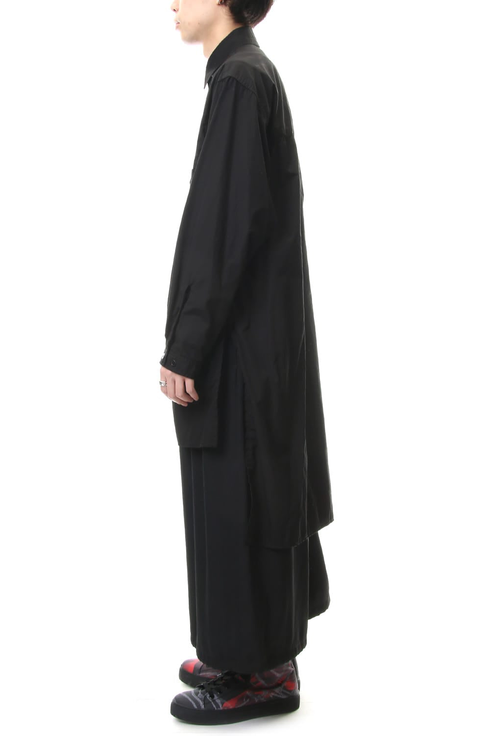 Ring sewing Washed Long Back Body Blouse