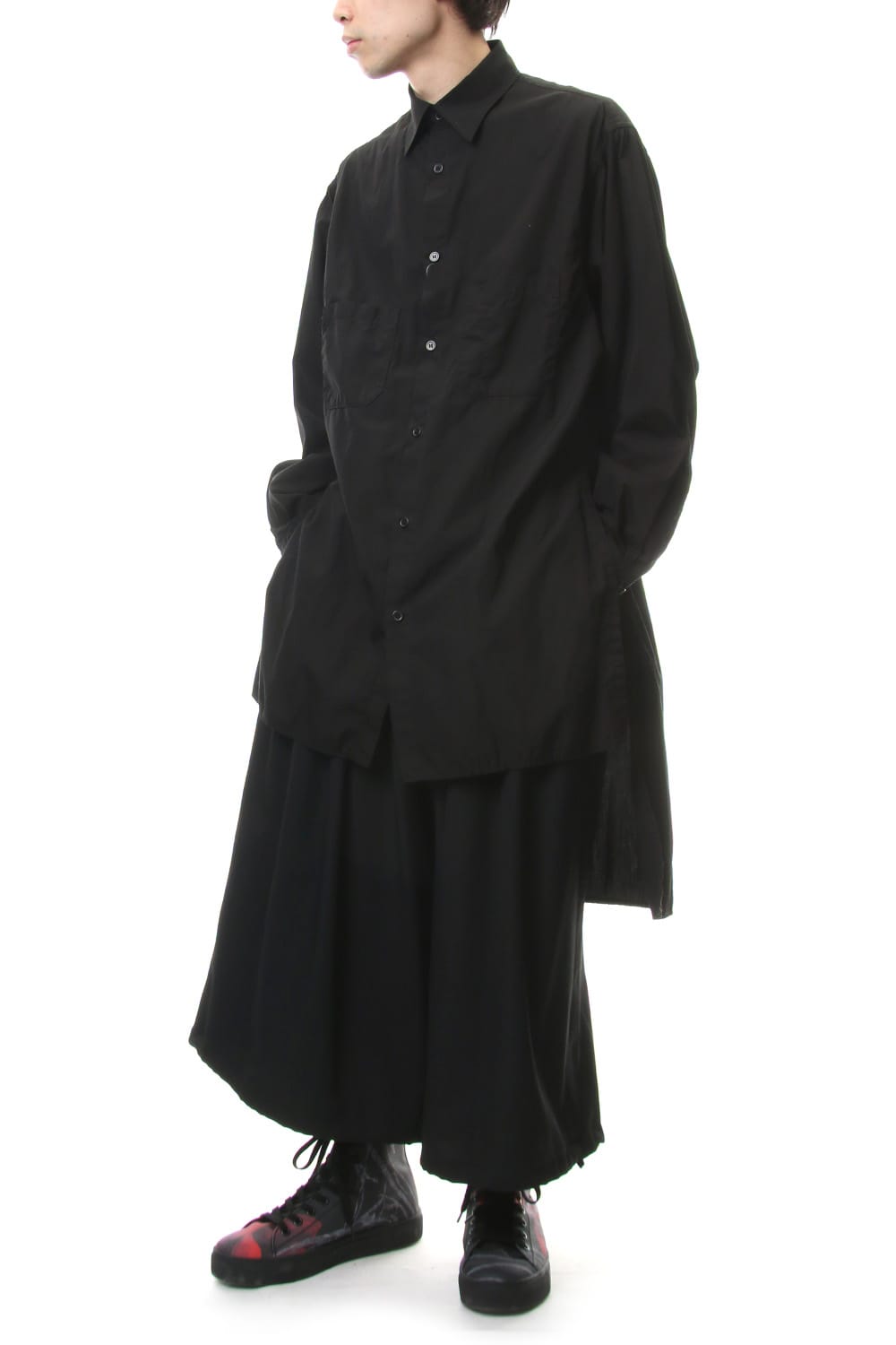 Ring sewing Washed Long Back Body Blouse