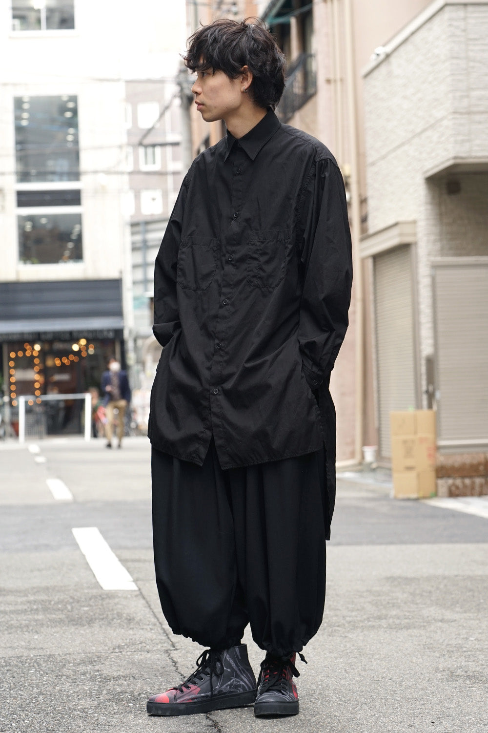 Ring sewing Washed Long Back Body Blouse