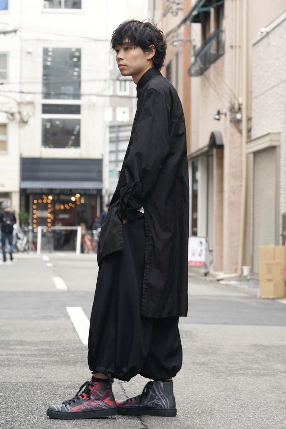 Ring sewing Washed Long Back Body Blouse