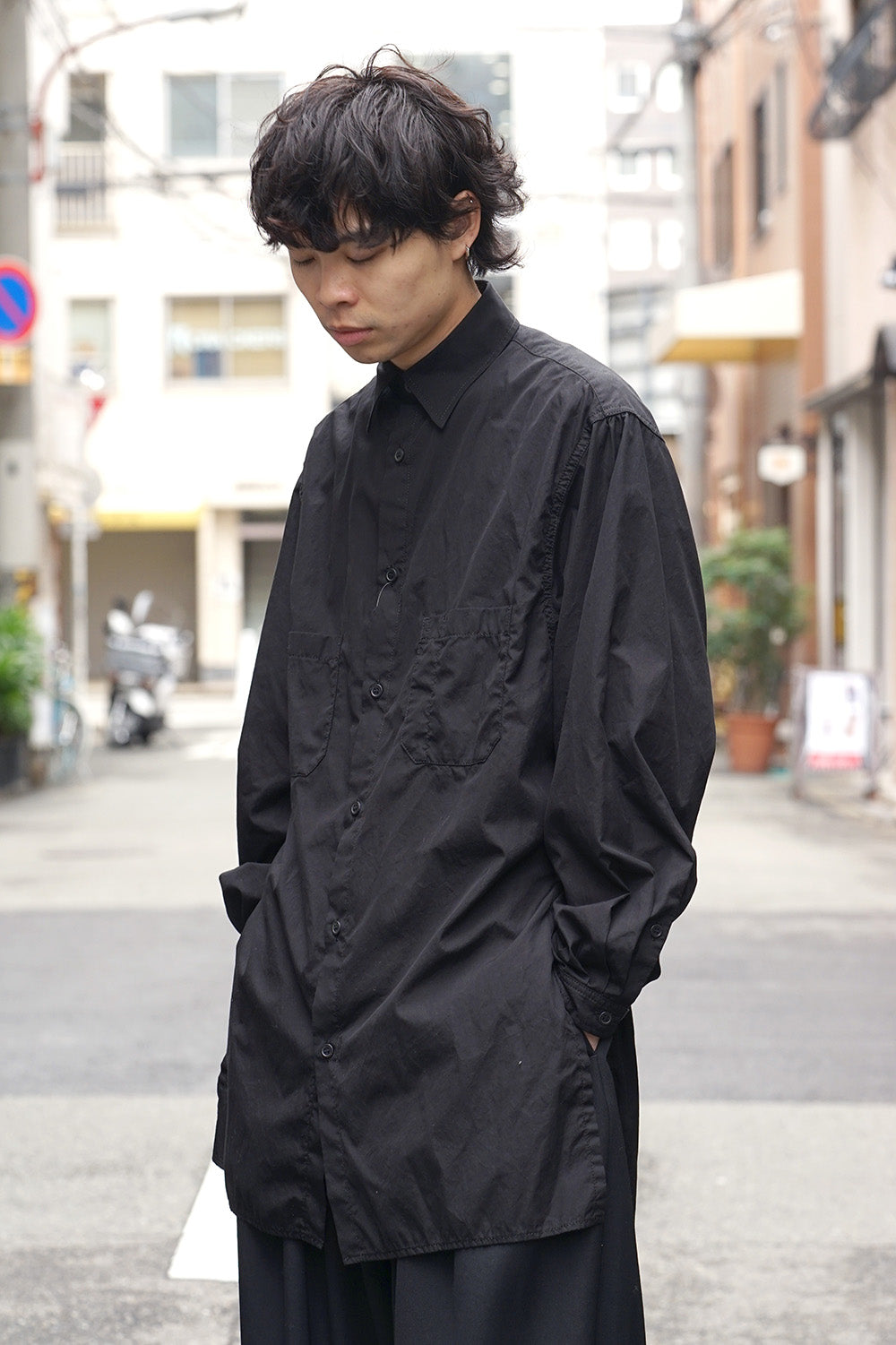 Ring sewing Washed Long Back Body Blouse