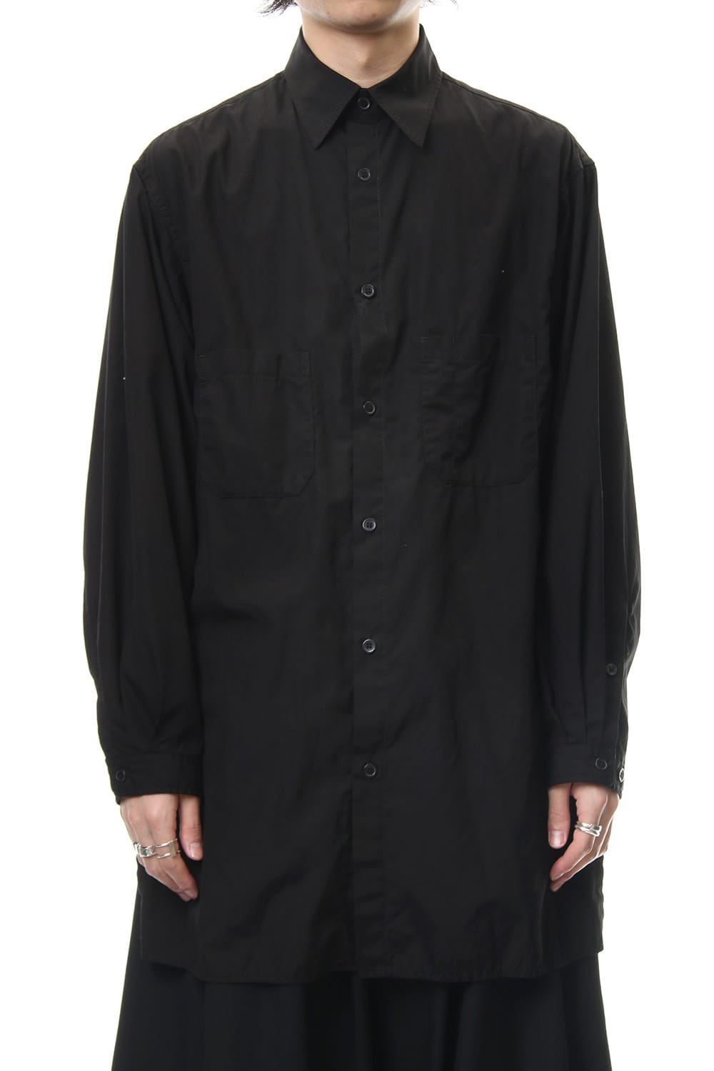 Ring sewing Washed Long Back Body Blouse