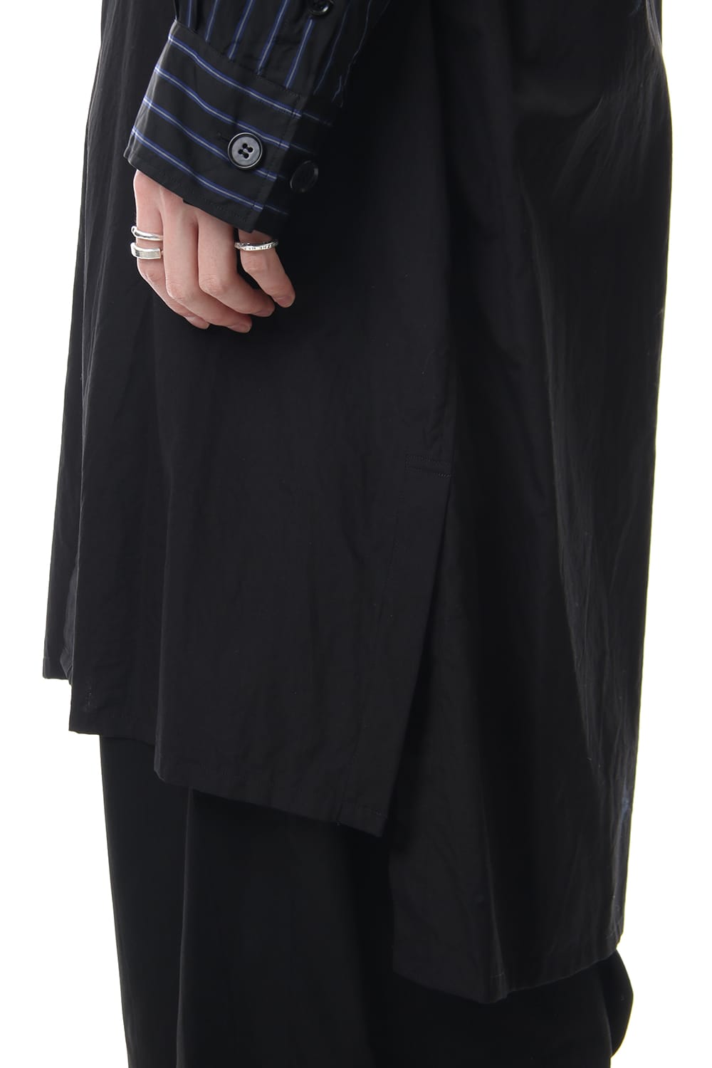 Products dyed Stripe Sleeve Shirts