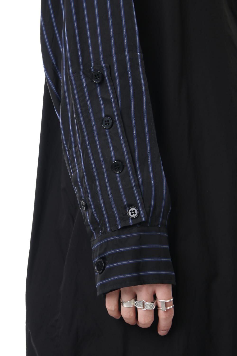 Products dyed Stripe Sleeve Shirts