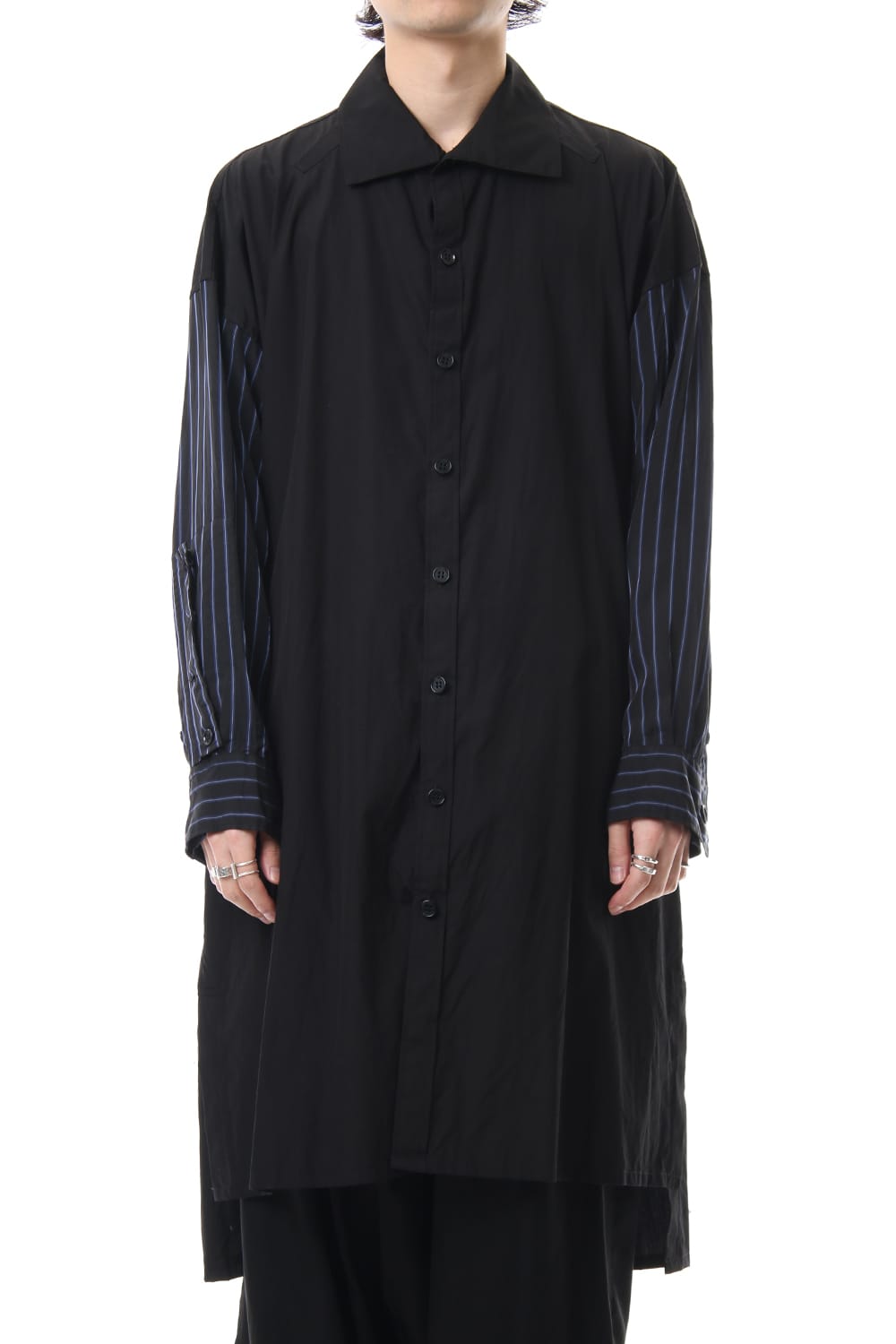 Products dyed Stripe Sleeve Shirts