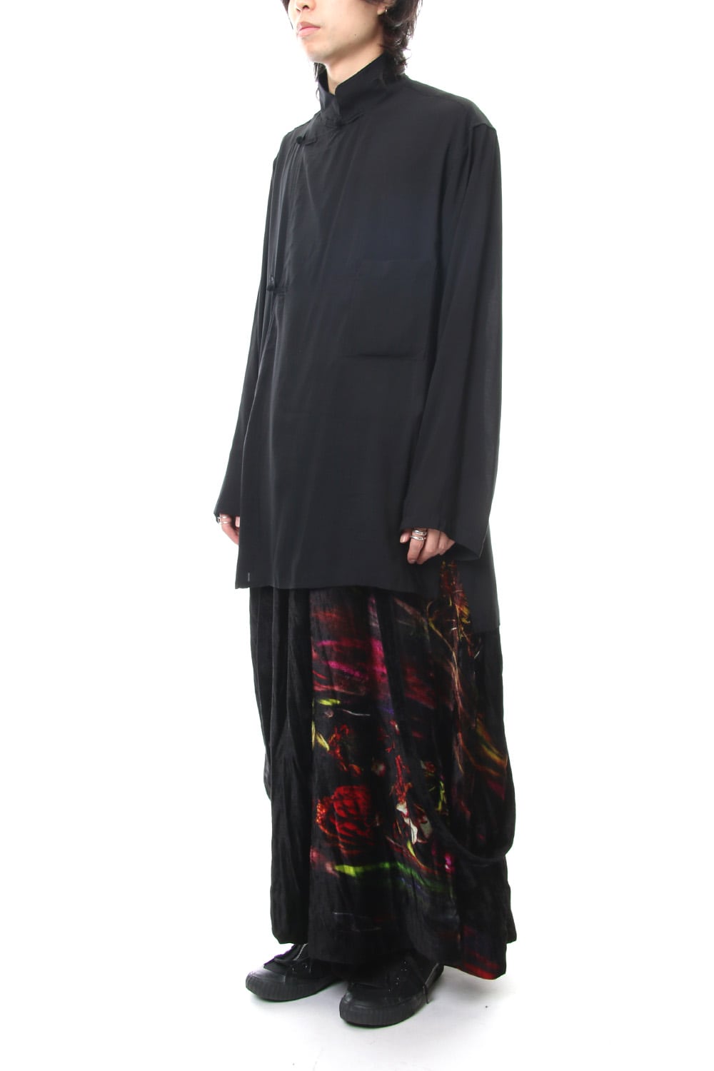 Print Twist Crotch Pants