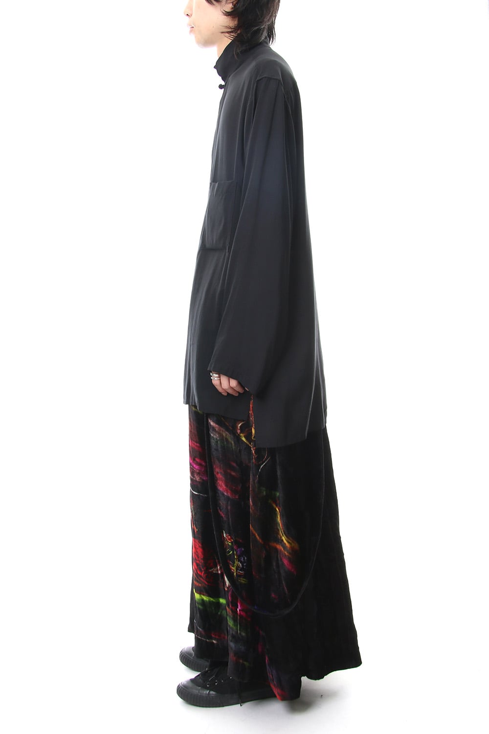 Print Twist Crotch Pants