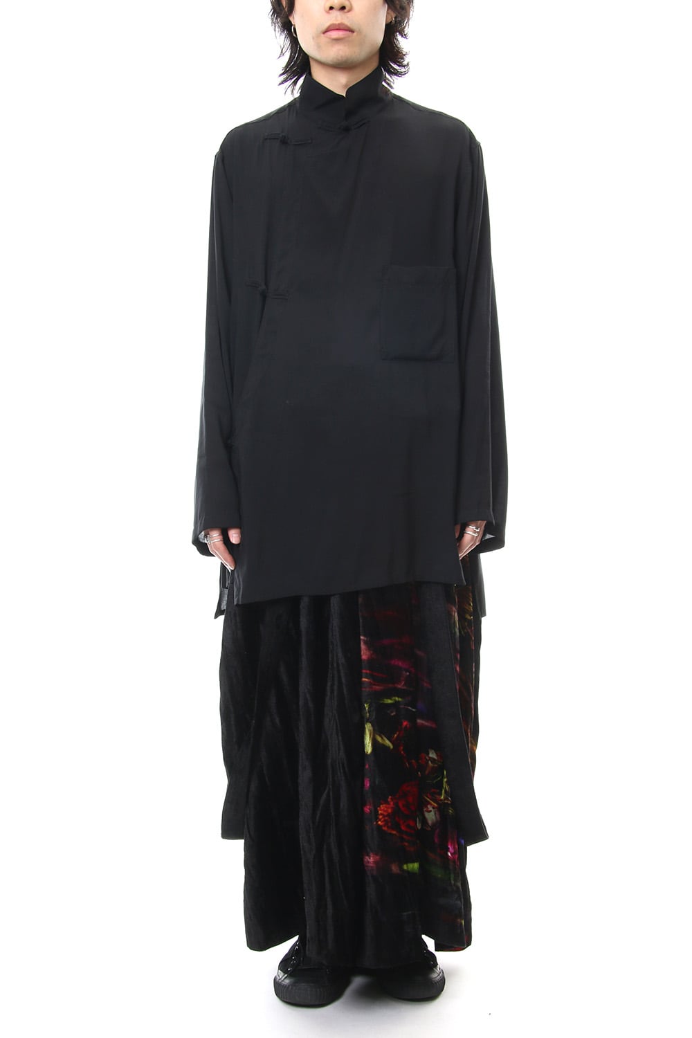 Print Twist Crotch Pants