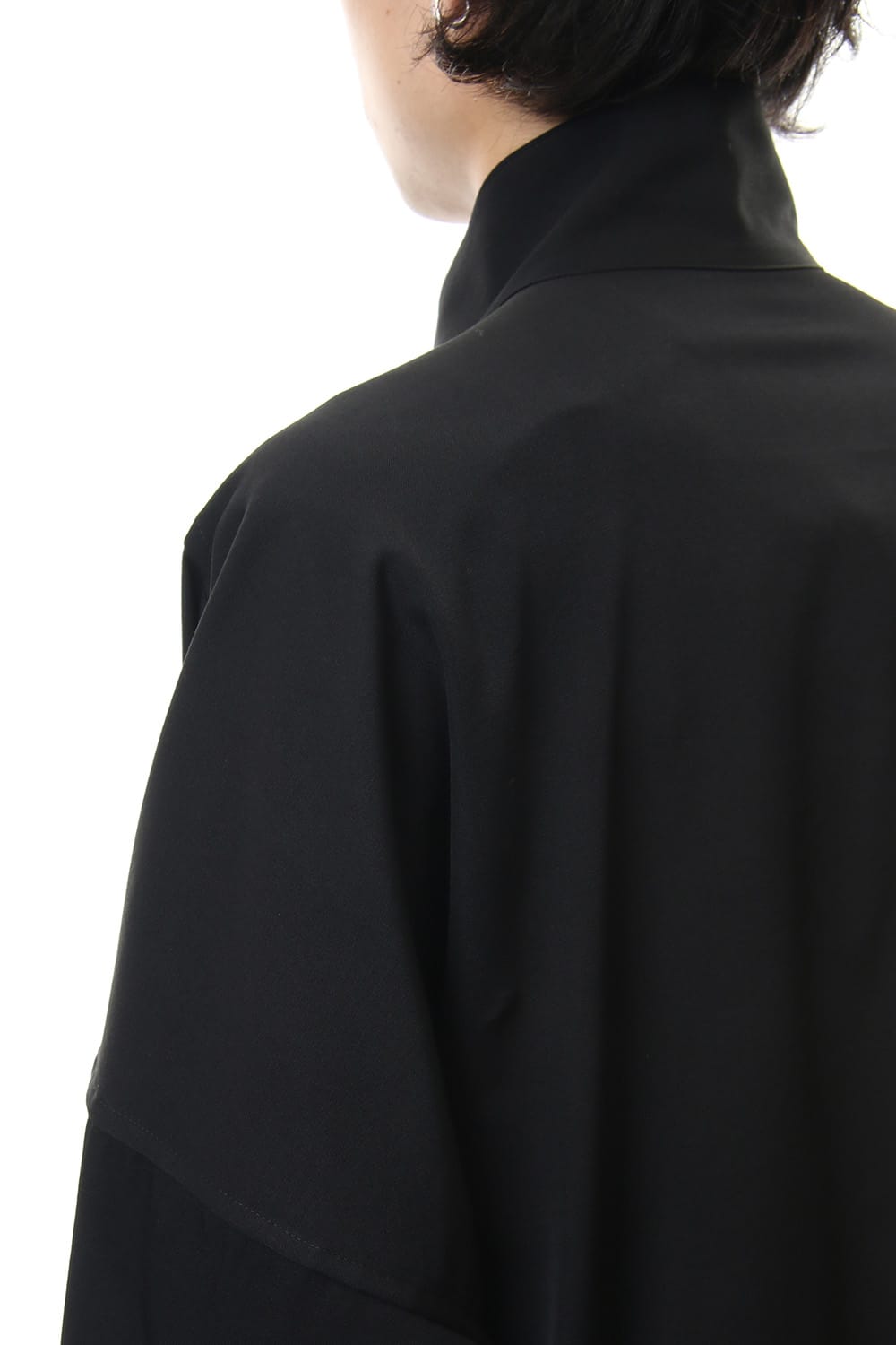 Long Blouse Wrinkled Gabardine