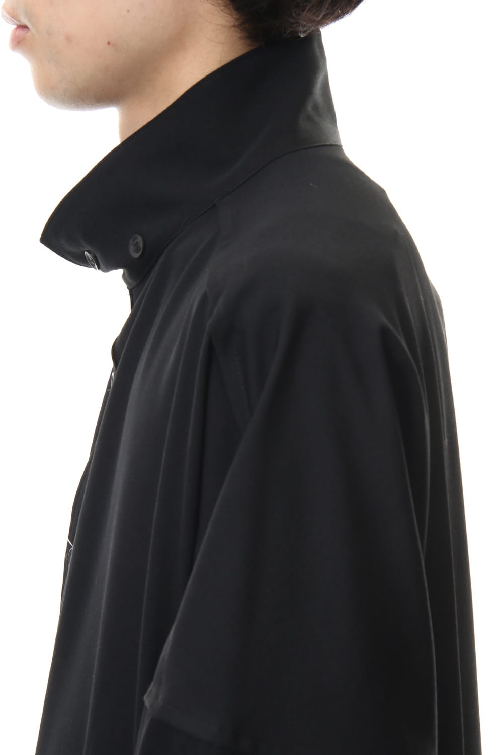 Long Blouse Wrinkled Gabardine