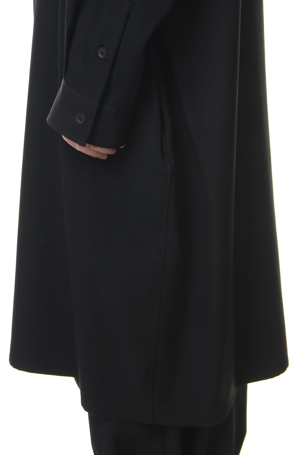 Long Blouse Wrinkled Gabardine