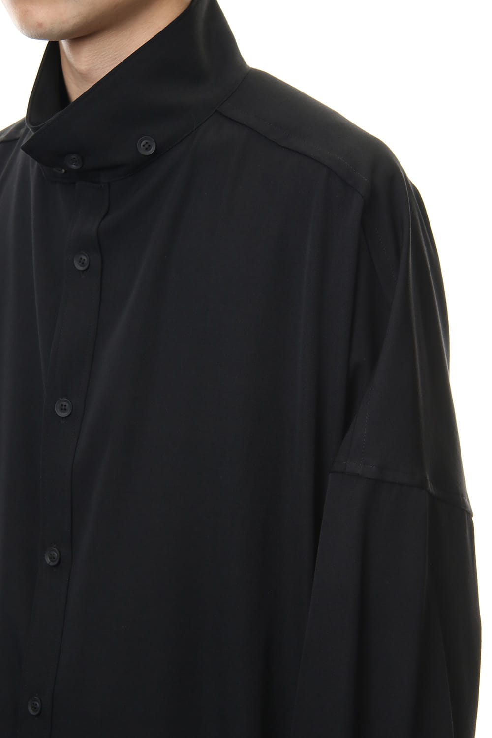 Long Blouse Wrinkled Gabardine