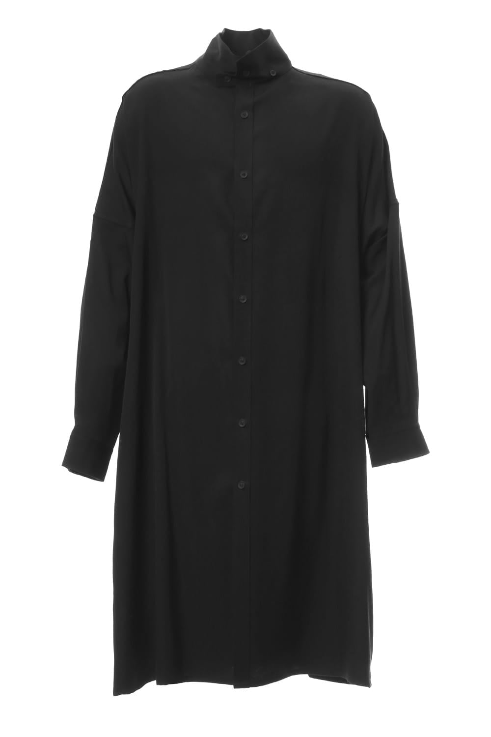 Long Blouse Wrinkled Gabardine