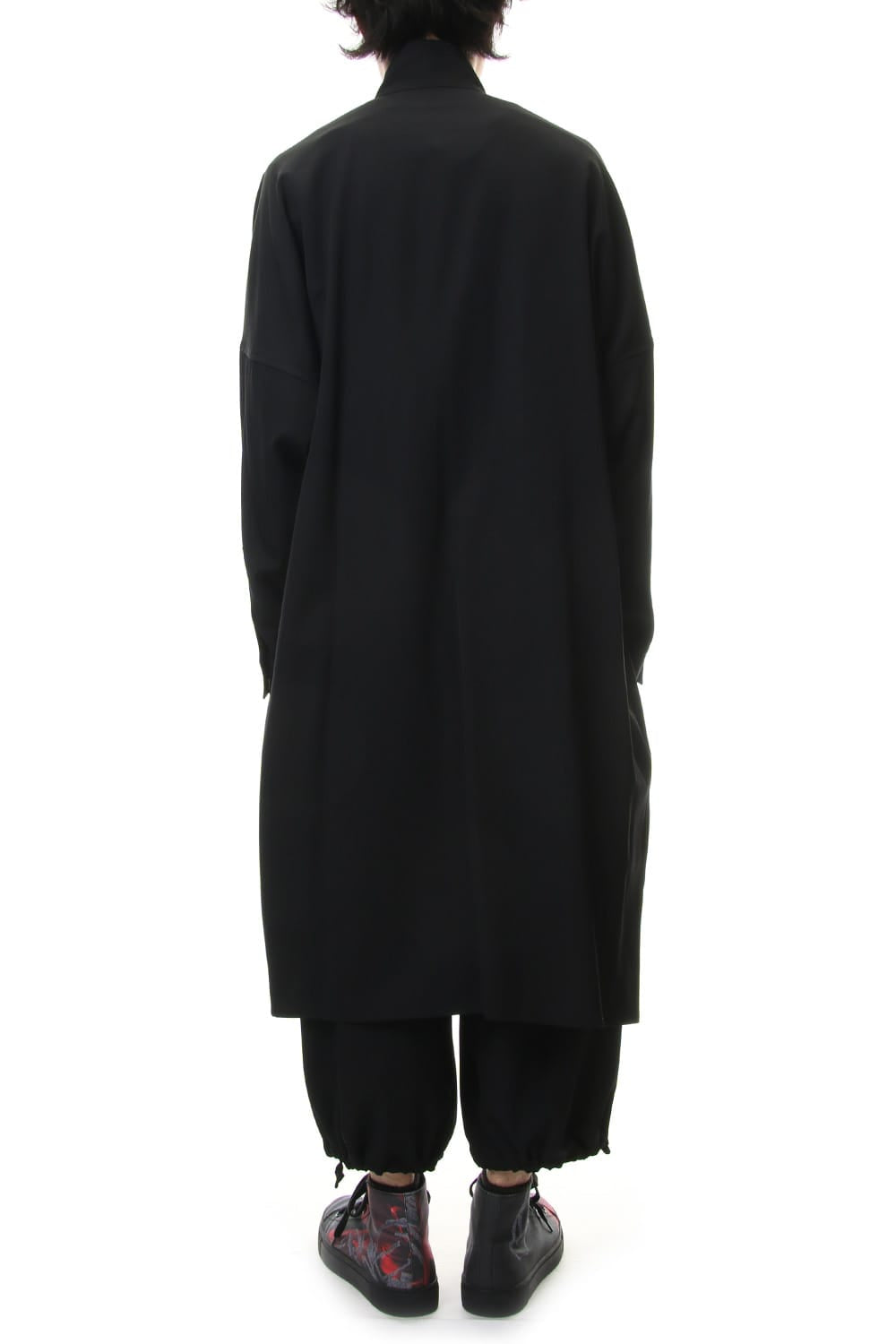 Long Blouse Wrinkled Gabardine