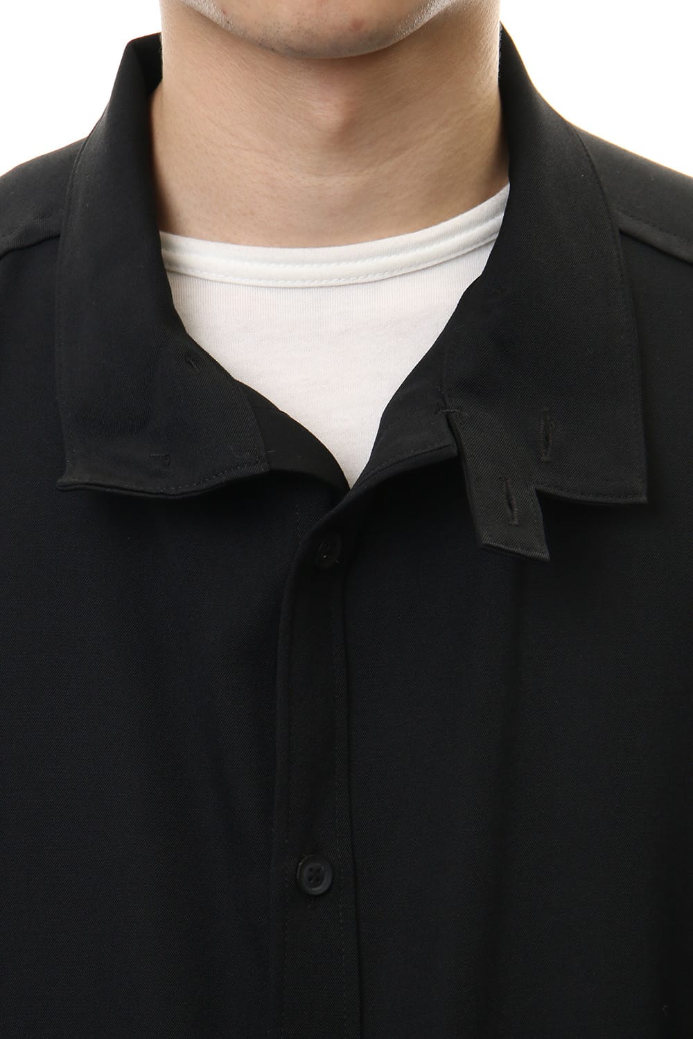 Long Blouse Wrinkled Gabardine