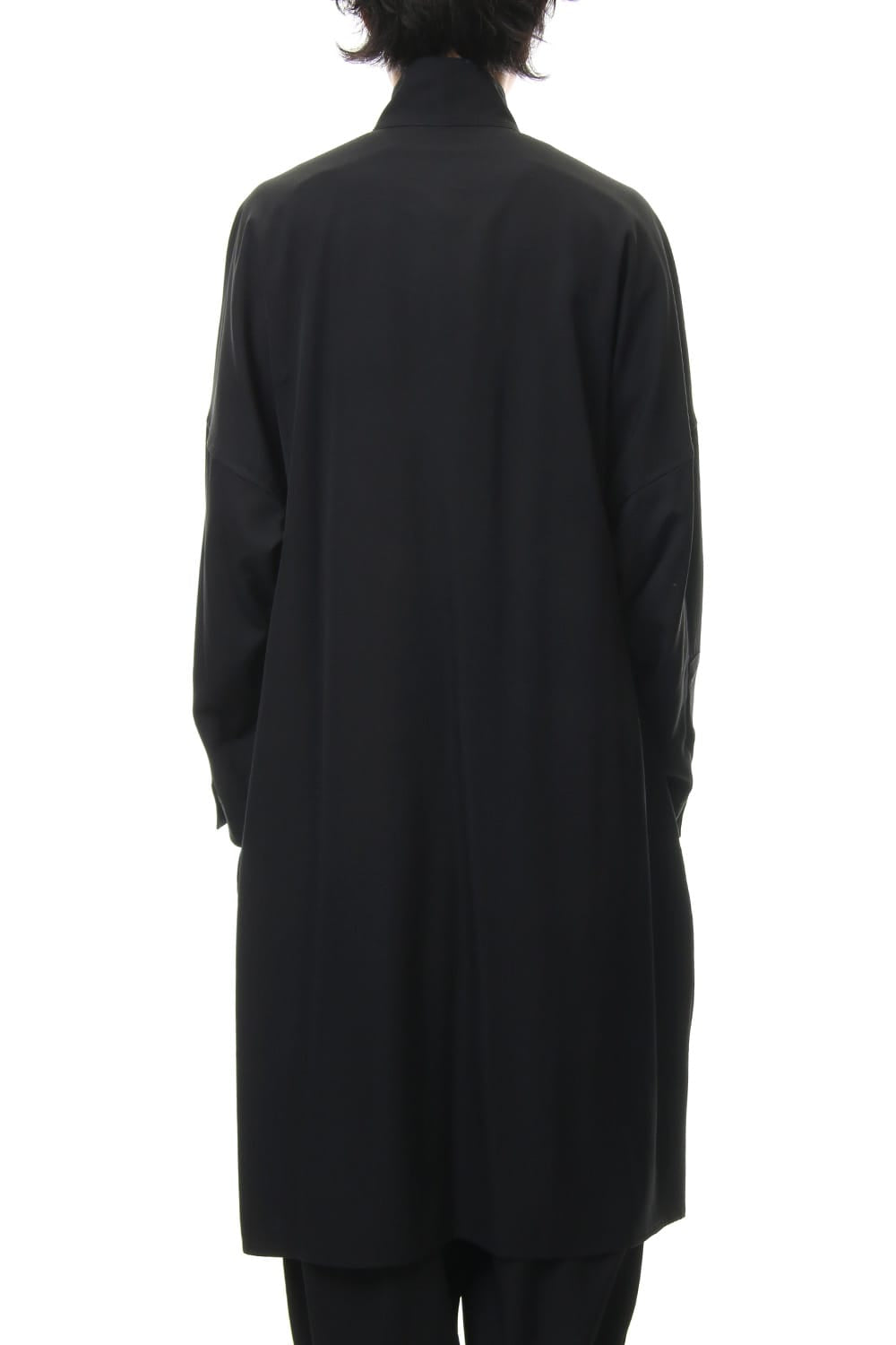 Long Blouse Wrinkled Gabardine