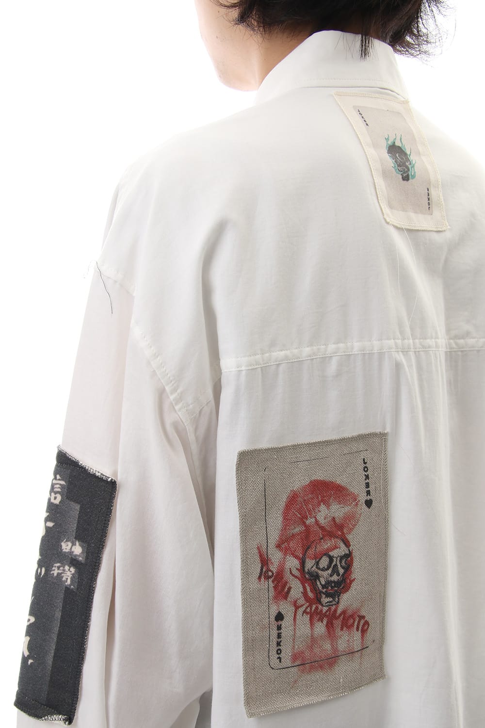 Ring Sewing Broadcloth Patchwork Shirt